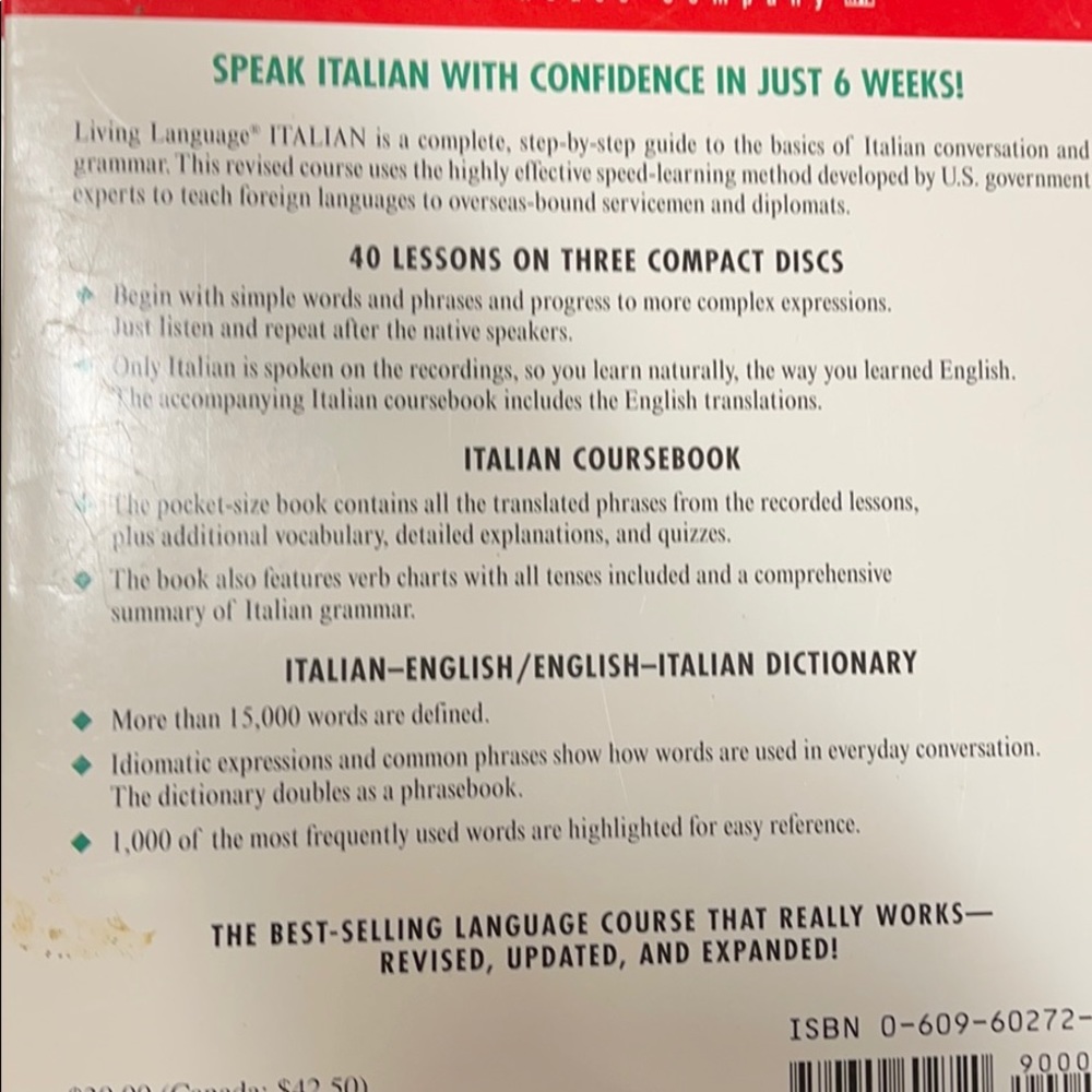 Never opened!  Learn Italian! - Picture 2 of 3